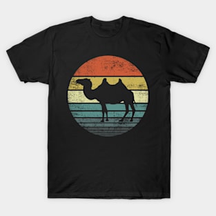 Camel Lover Retro Vintage Zoo Silhouette T-Shirt